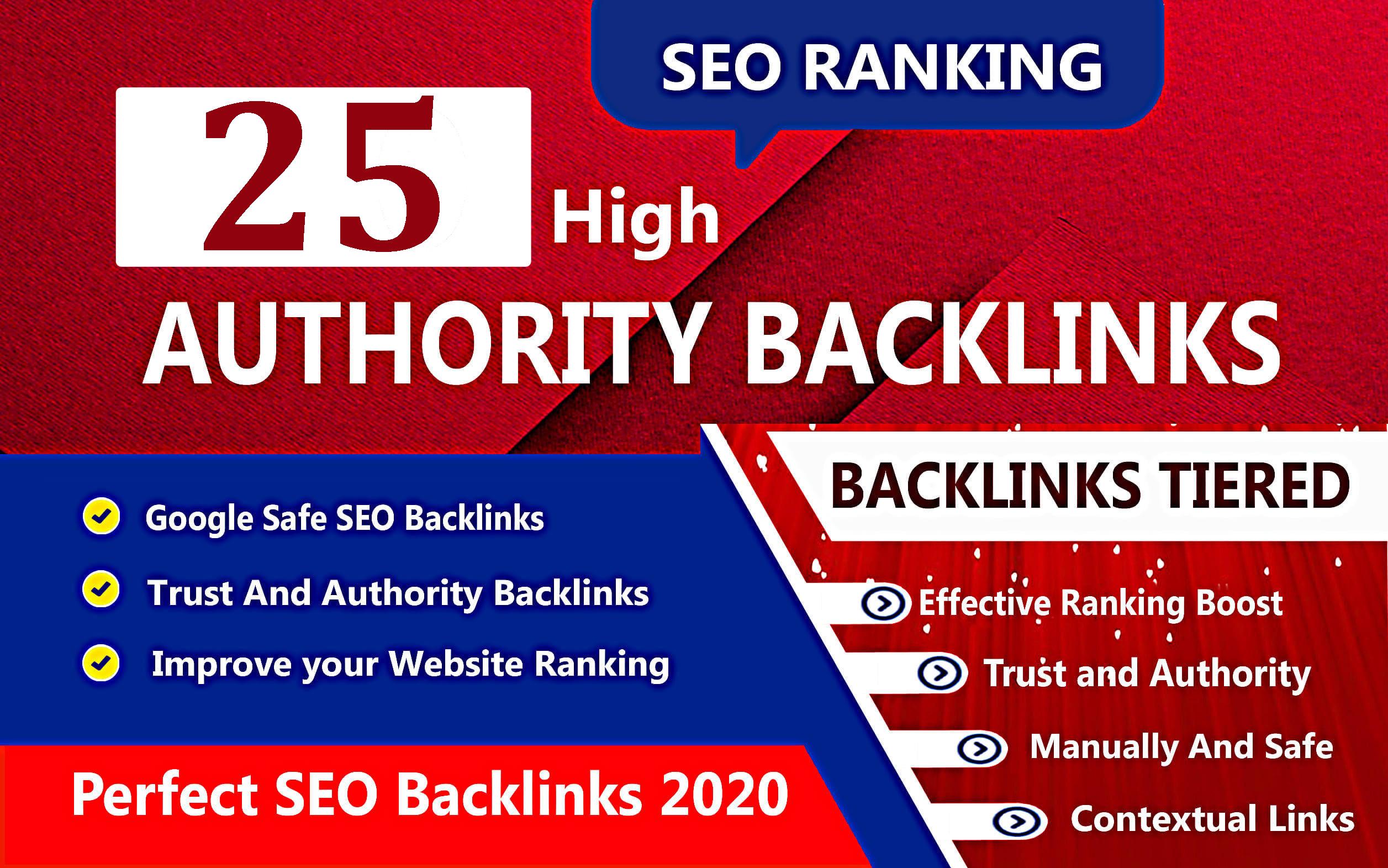 I will create 25 manual authority web 2.0 backlinks