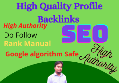  Manually 25 Profile Backlinks Do-Follow DA 50+ SEO Backlinks for your Site Ranking 