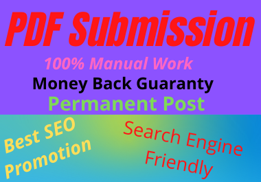 Manual 20 PDF Submission High Authority low spam score website permanent dofollow backlinks 