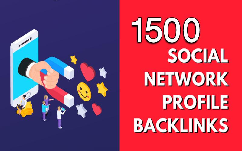 I will create 1500 social network profile backlinks
