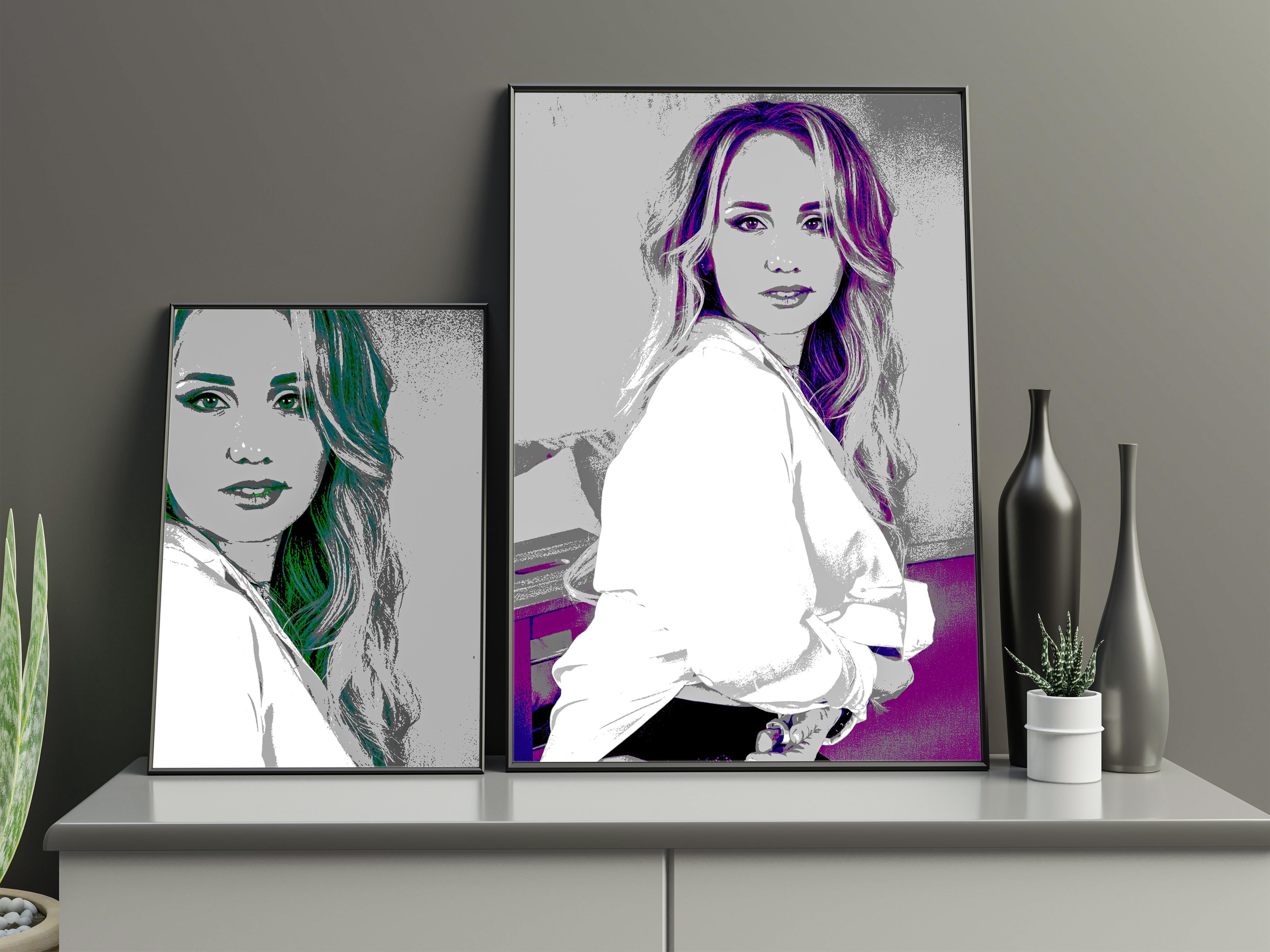 Pop Art Portrait from your Photo / Andy Warhol Style Portrait / Custom portrait, Portrait illustrati