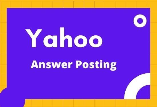I will Promote your website in 10 Yahoo Answers with Clickable link
