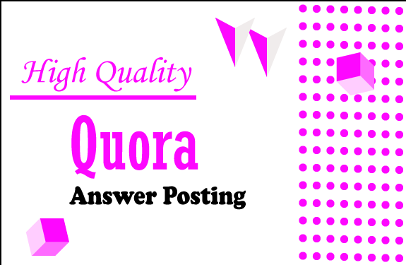 I Will Promote your High Quality 10 Quora Answer backlinks for your website 