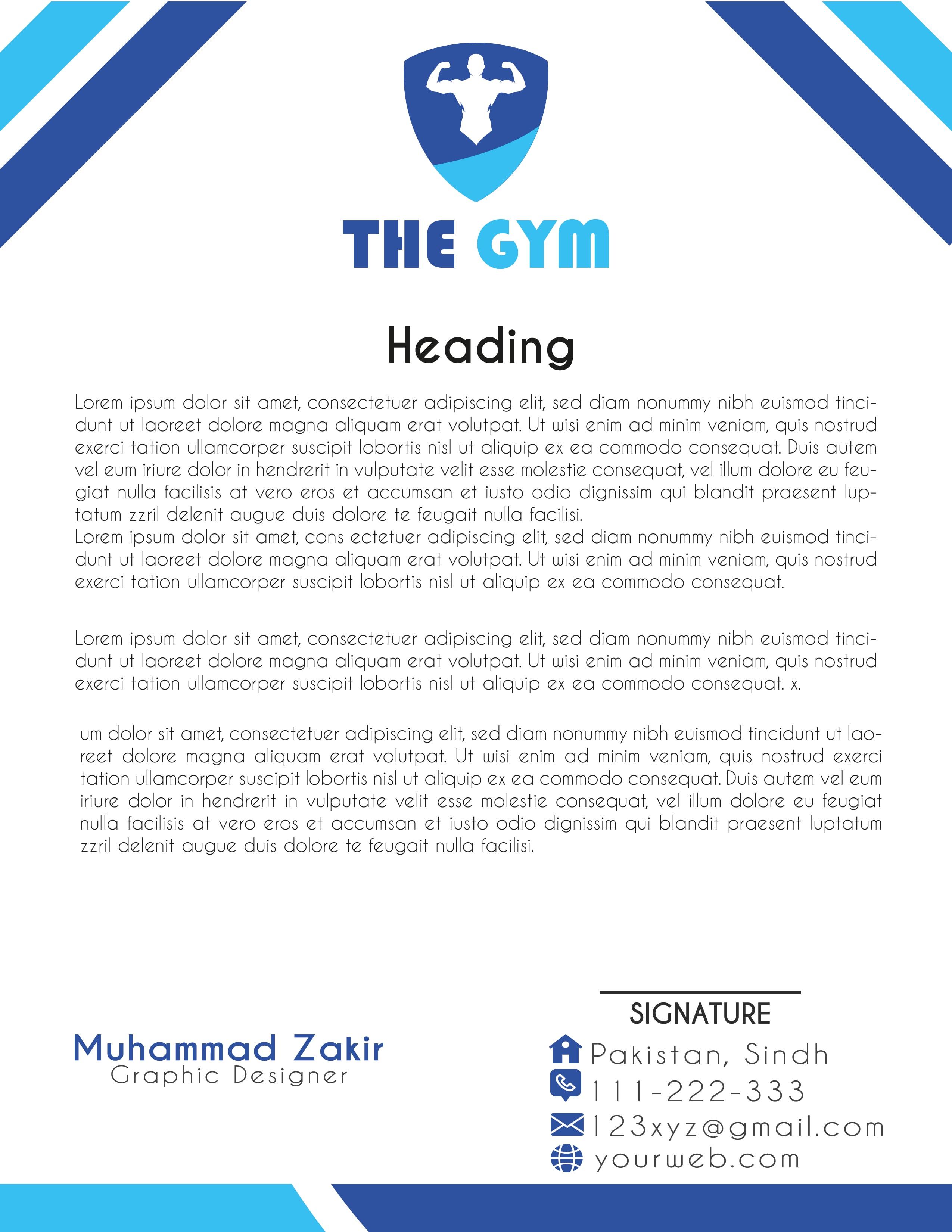 I will create a simple and unique letterhead