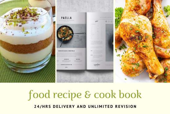 I will write exceptional food recipes, cookbooks, diet plans and ebooks