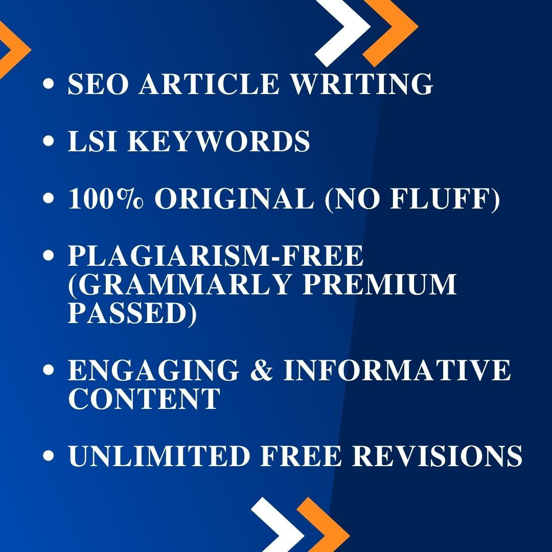Original & Comprehensive SEO-Articles and Blog Posts