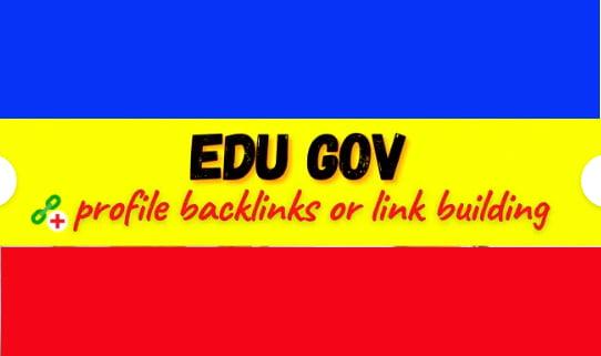 Create 100 high da edu gov profile backlinks