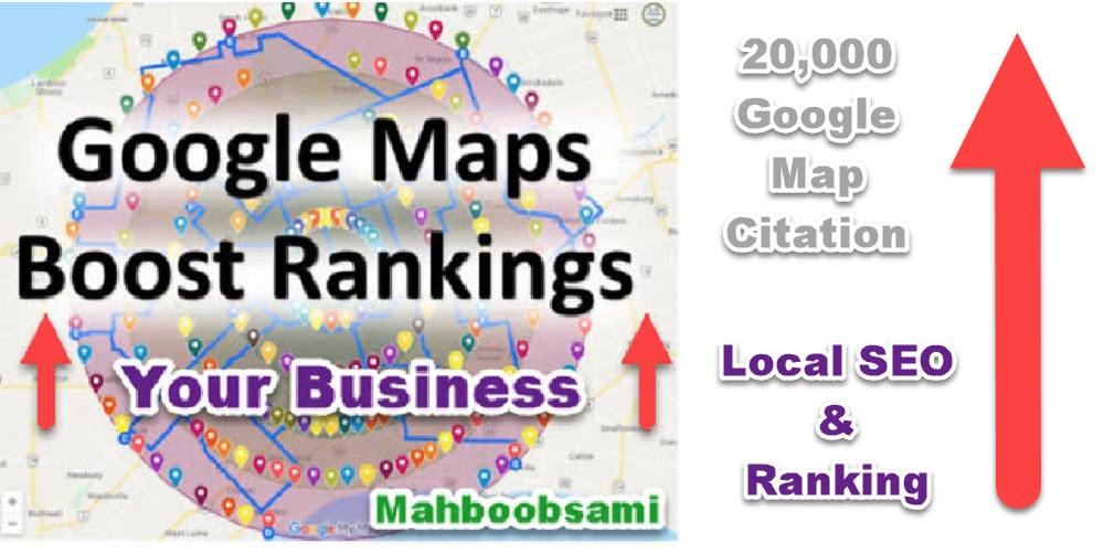 I will create 20,000 google map citations for ranking your business