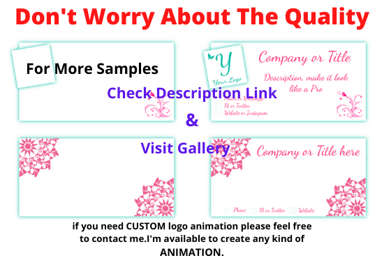 I will make you tube high quality intro or outro