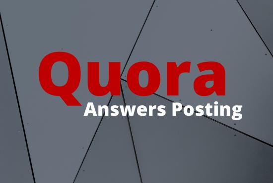 Manually promote your website 5 high quality Quora Answers