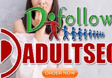 Create XXX 350+ Adult SEO Dofollow Backlinks-100% Manually Work
