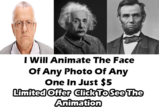 Realistic Photo Face Animation Of Any Photo Face