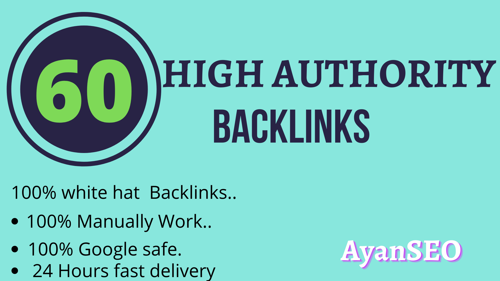 I Do 60 White Hat High Authority Unique Backlinks