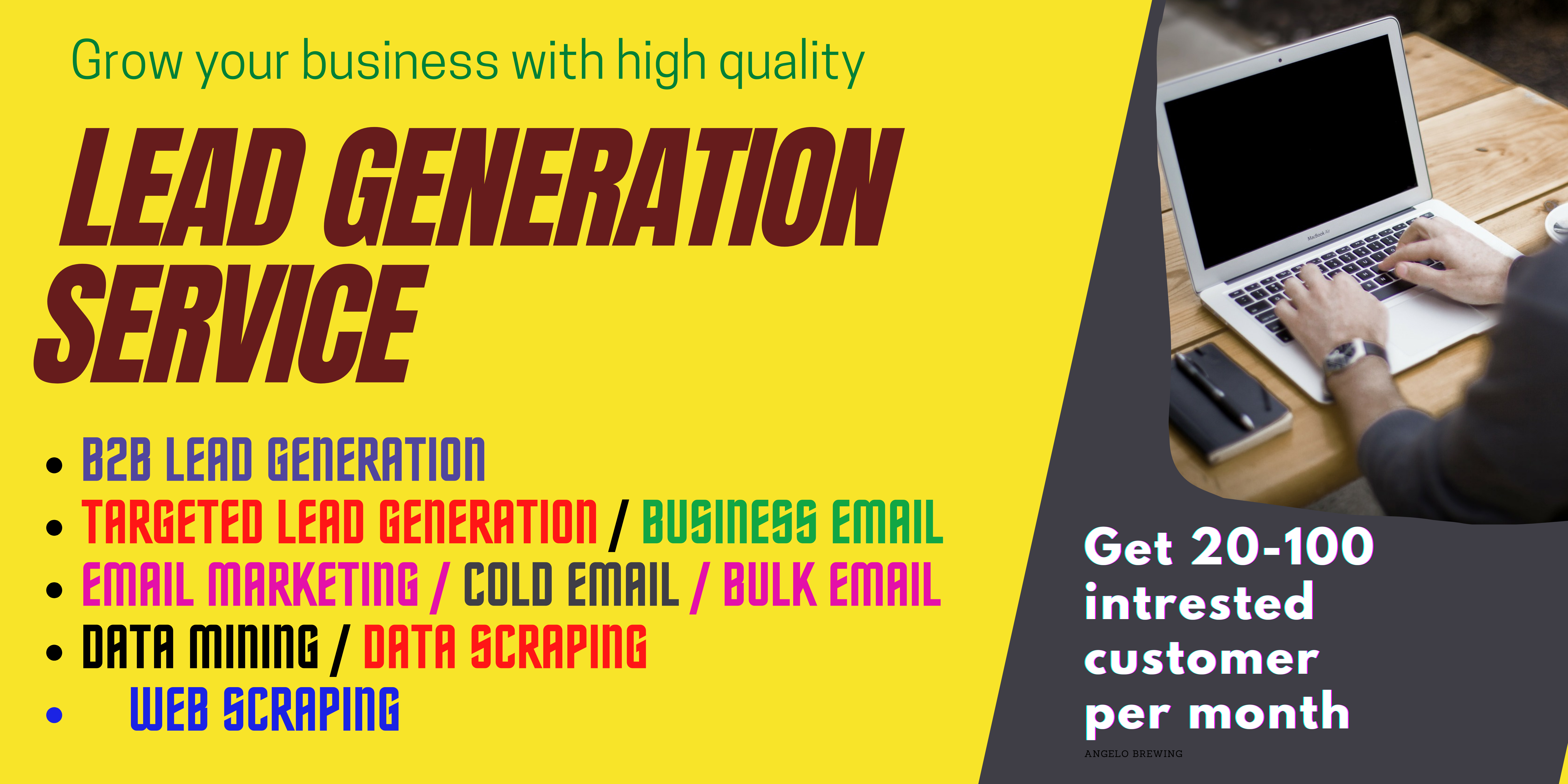  I will do b2b lead generation for cold calling and cold emailing