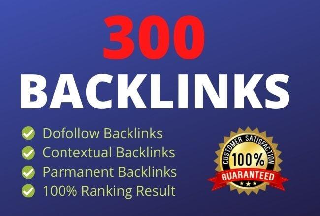 I will create 300 SEO dofollow backlinks for google ranking