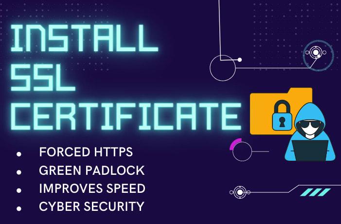 I will install SSL certificate, https, fix SSL, cloudflare CDN, letsencrypt on godaddy