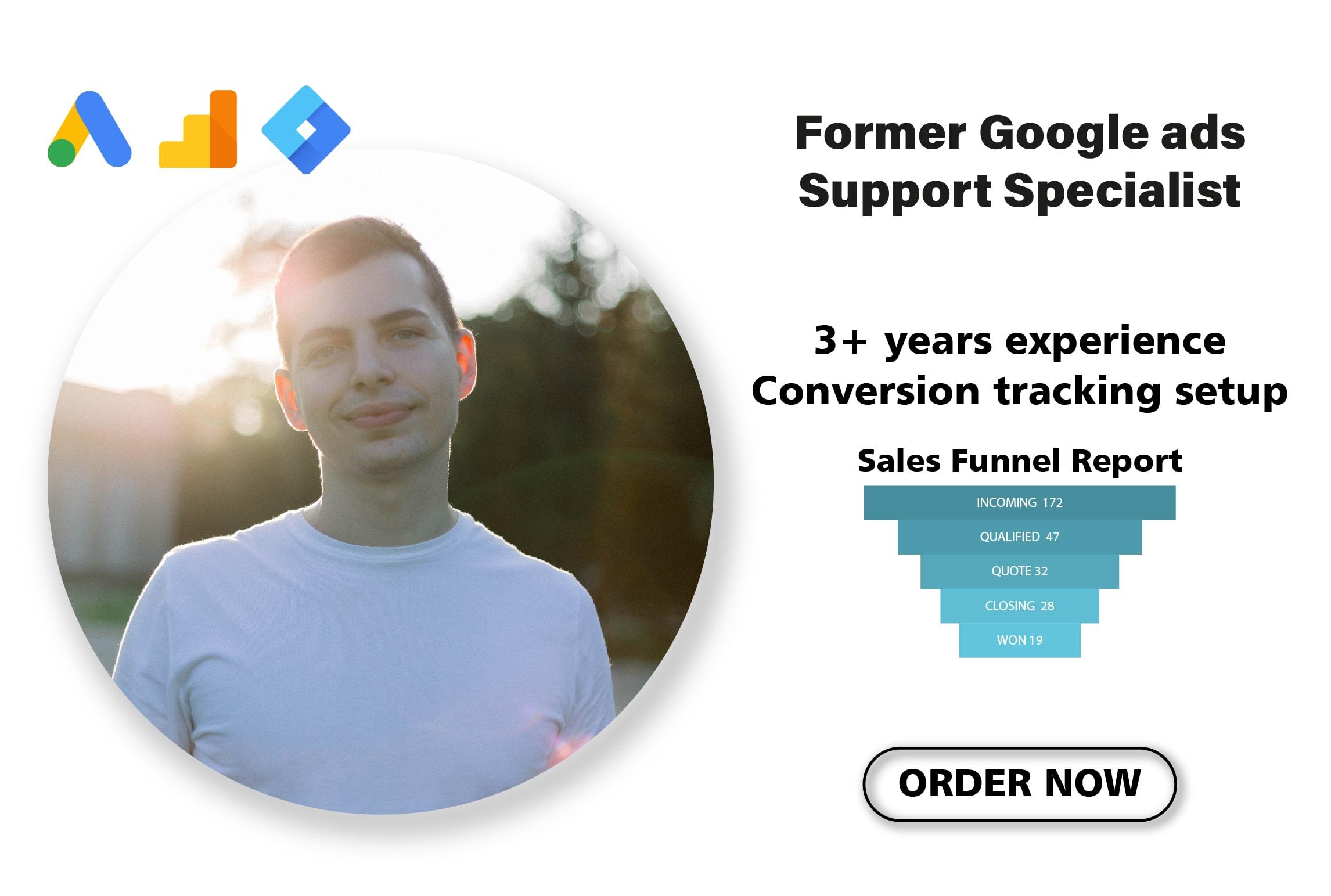 I will setup GTM, analytics, and event tracking