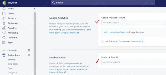 I will setup google analytics, tag manager and facebook pixel