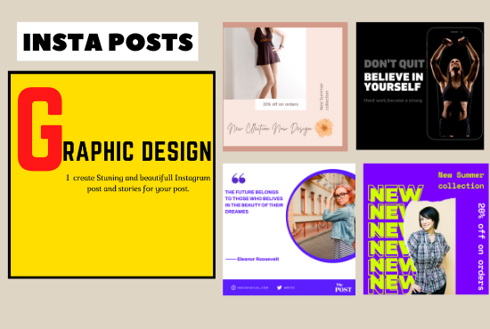 I will design amazing instagram posts and stories