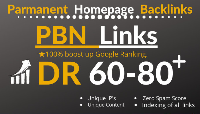 Build 10 PBN DR 50 to 80+ Dofollow PBN BCKLINKAS