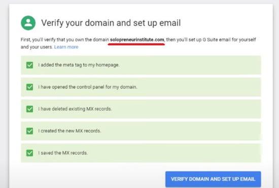 I will setup your business email with gsuite, zoho mail or office 365