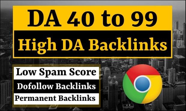 I Will Create 100 Mix High DA Dofollow Backlinks