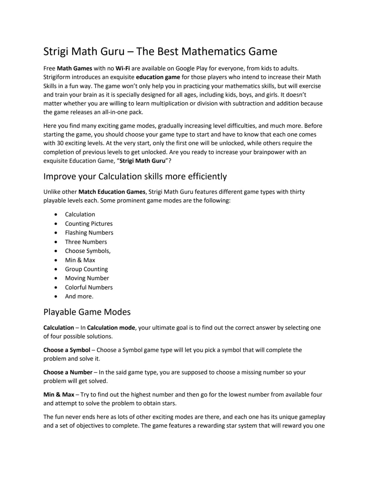 I will write descriptions for your android and ios games with aso