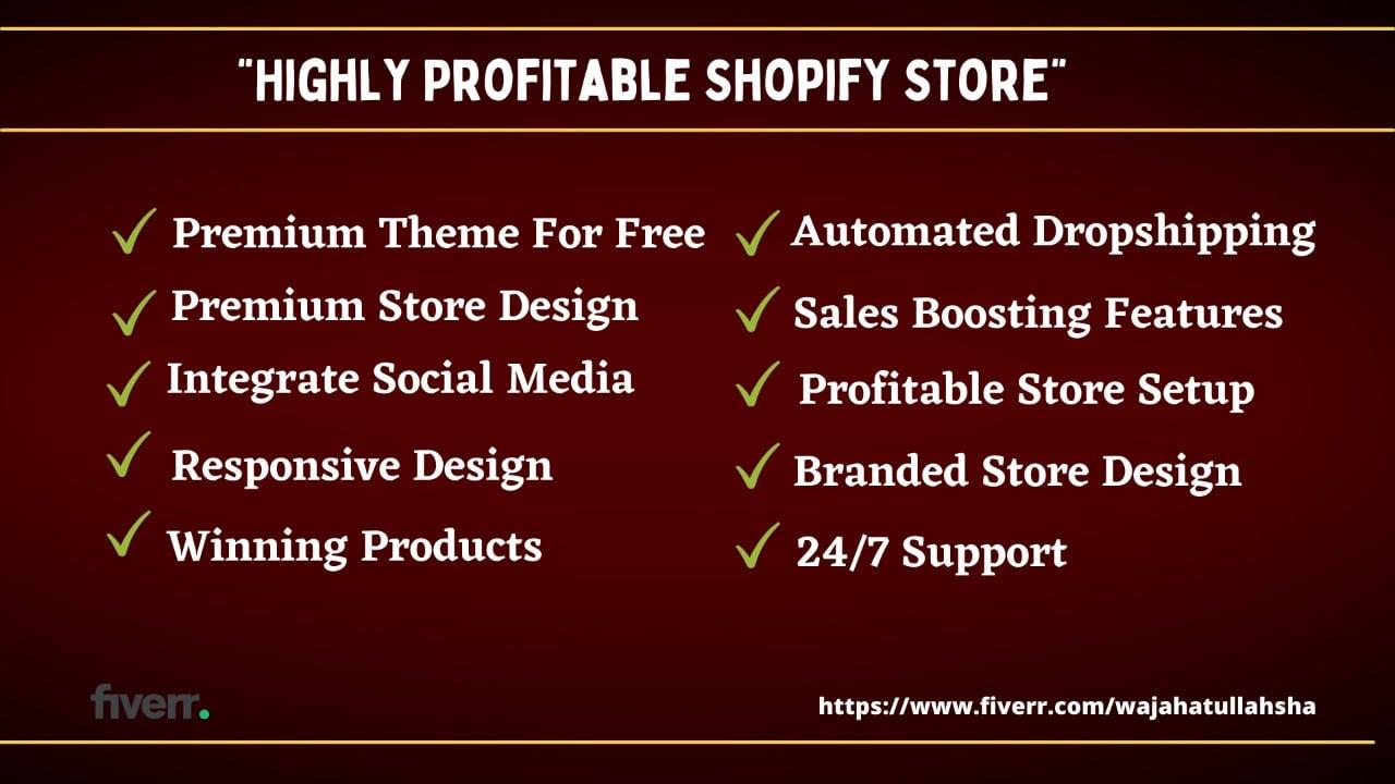 I will design or build profitable shopify store shopify website or dropshipping website