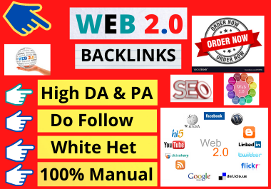 30 Web2.0 Backlinks high authority link building manual permanent PBN and high quality