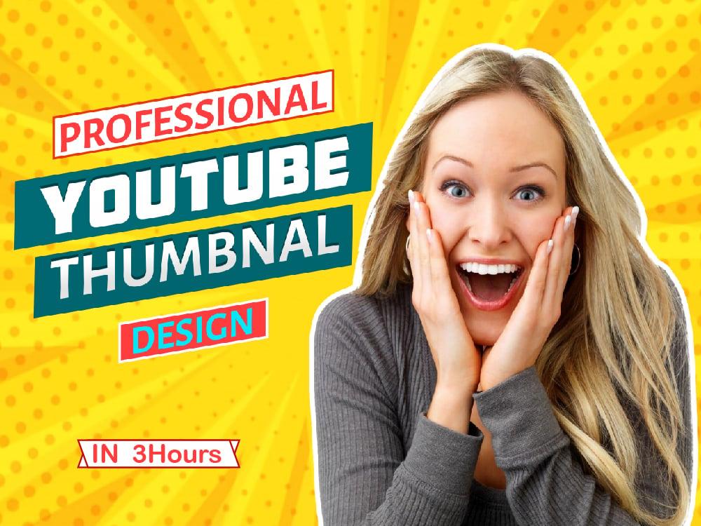 You will get Eye-catchy YouTube thumbnail design 