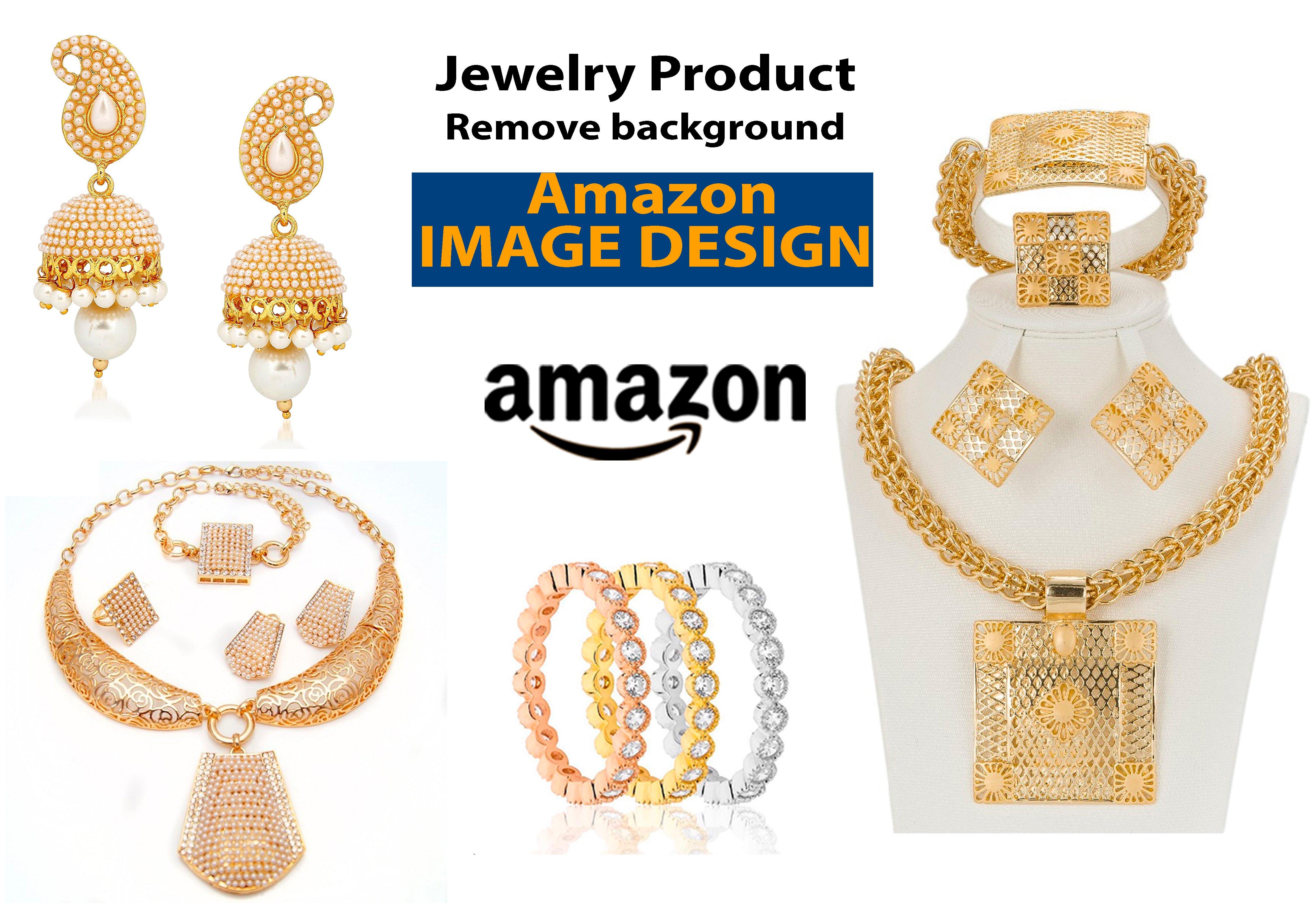 Retouching Jewelry product, remove background 15 images