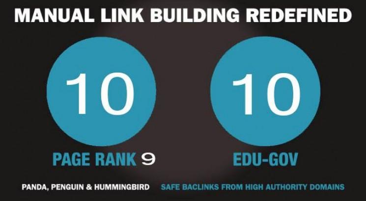 Manually Top Ranker 10 PR-9 SEO Backlinks+ 10 High DA EDU.GOV SEO High Quality Backlinks 