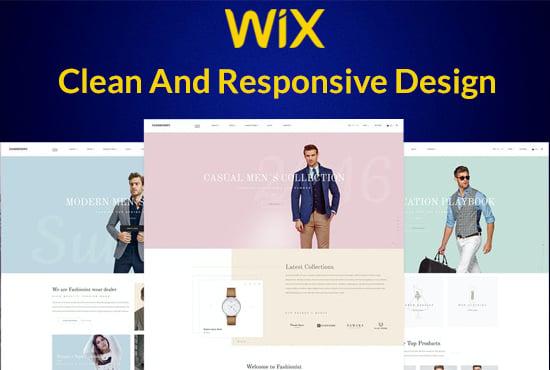 i will design or redesign wix website and wix ecommerce store 
