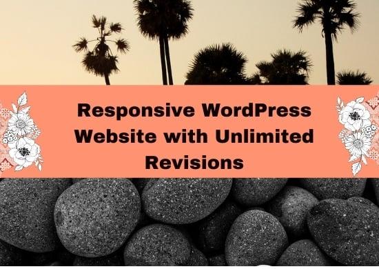 I will make responsive WordPress website design, blog or WordPress website