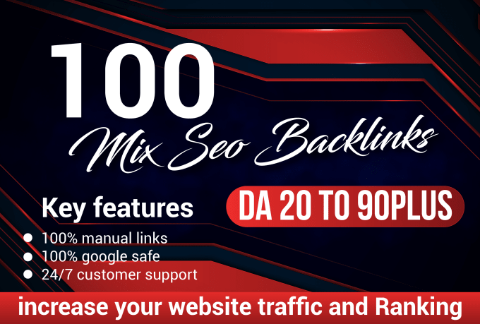 I will do 100 mix high quality seo backlinks