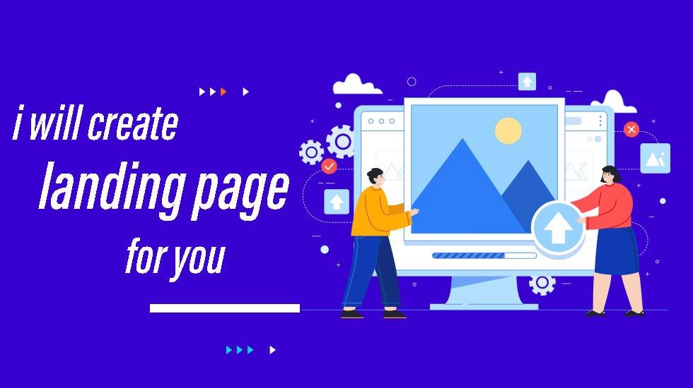 I will create modern landing page design responsive