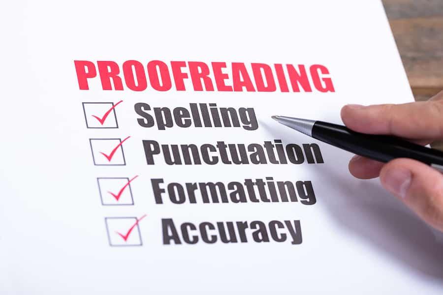 Get all your documents proof read