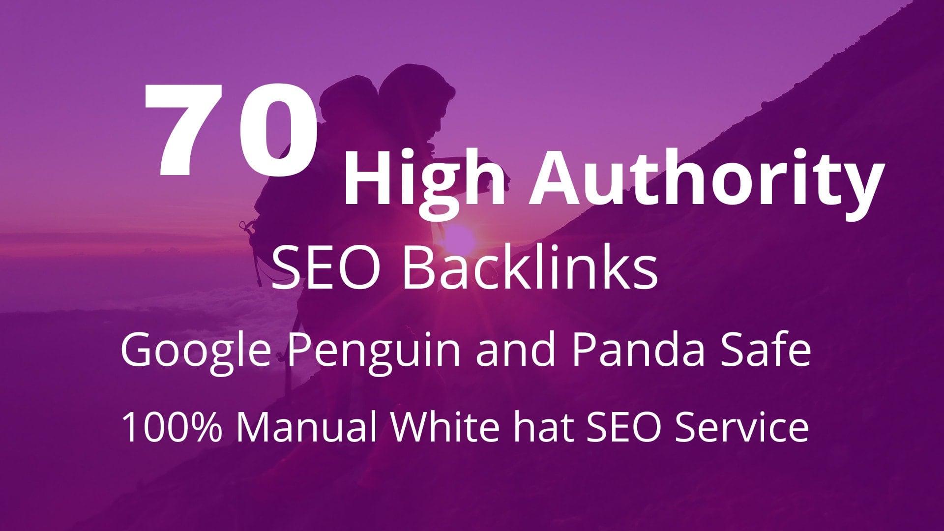 I will create 70 high quality SEO backlinks link building Manually