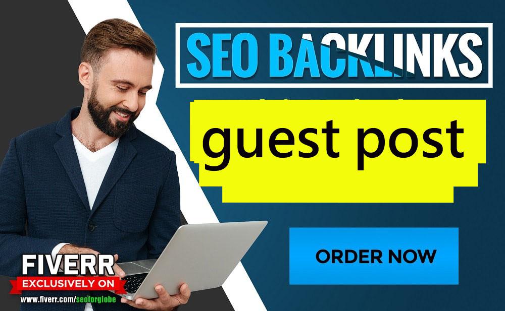 I will guest post on da 60 google news for seo backlinks