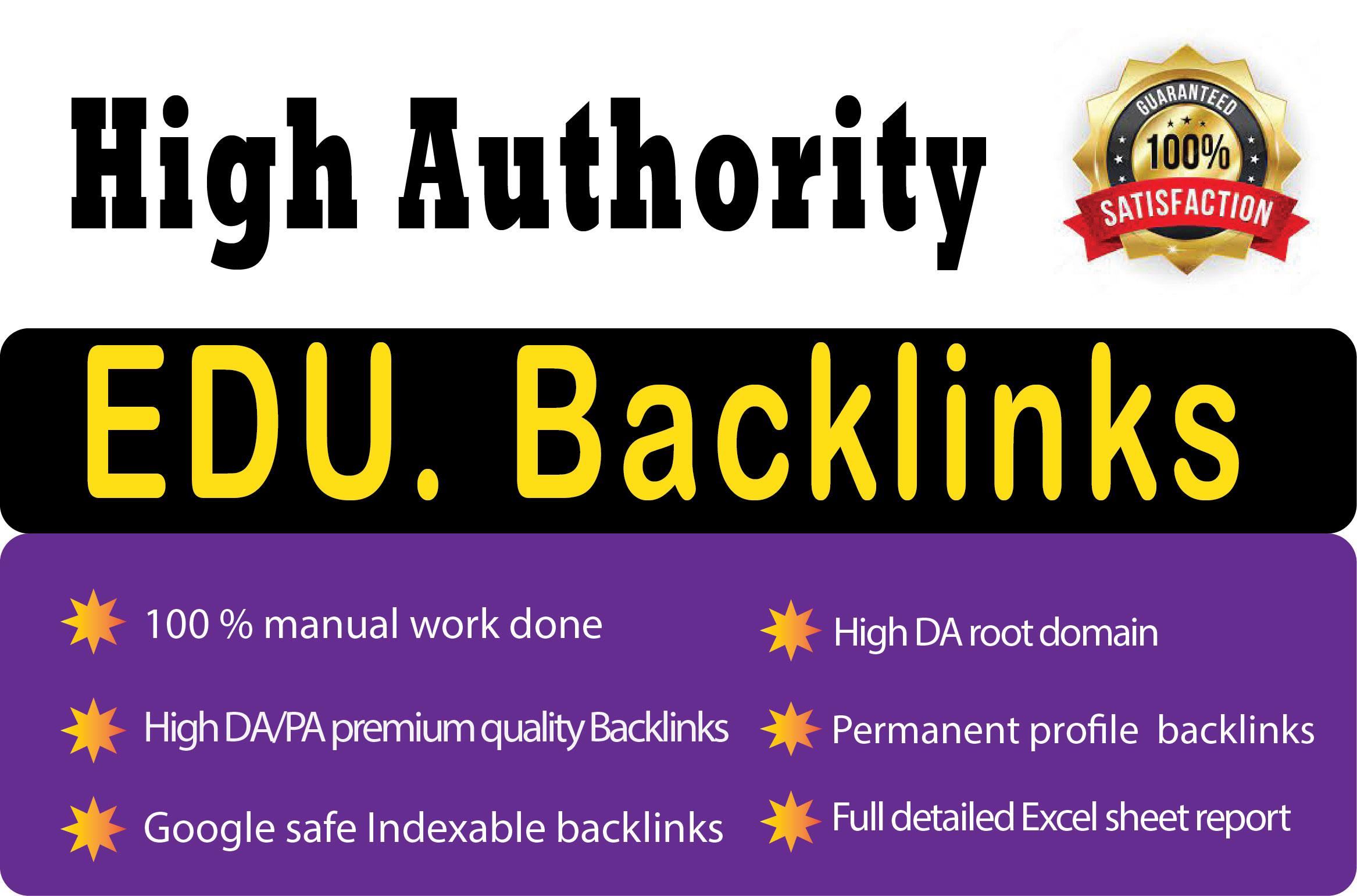Create 300 high authority edu gov profile backlinks 