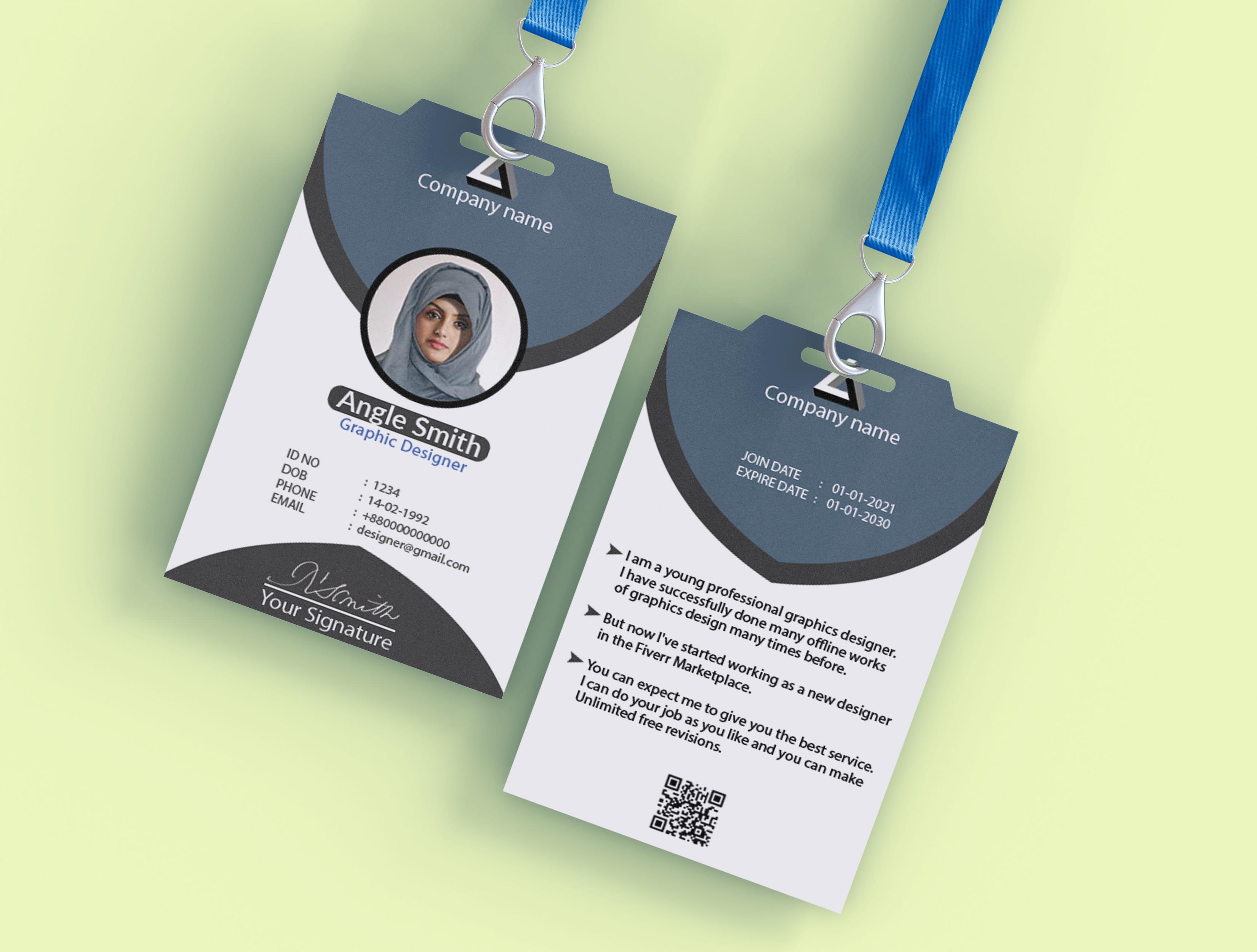 design professional id card Business card and edit any card