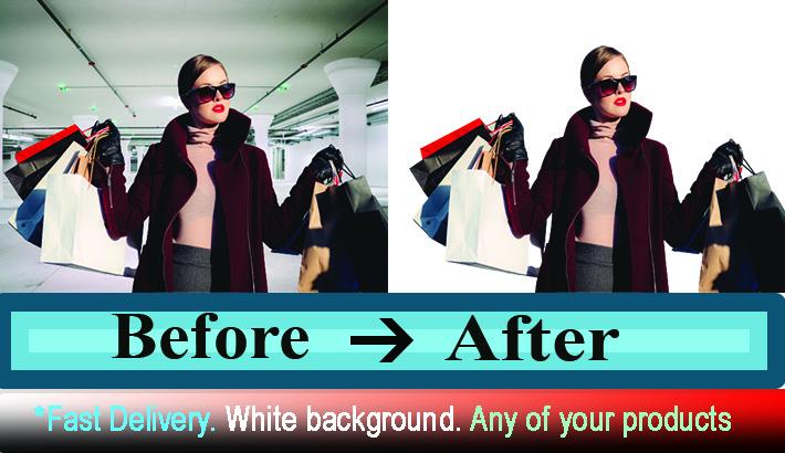 I will remove transparent or white background for any 10 images