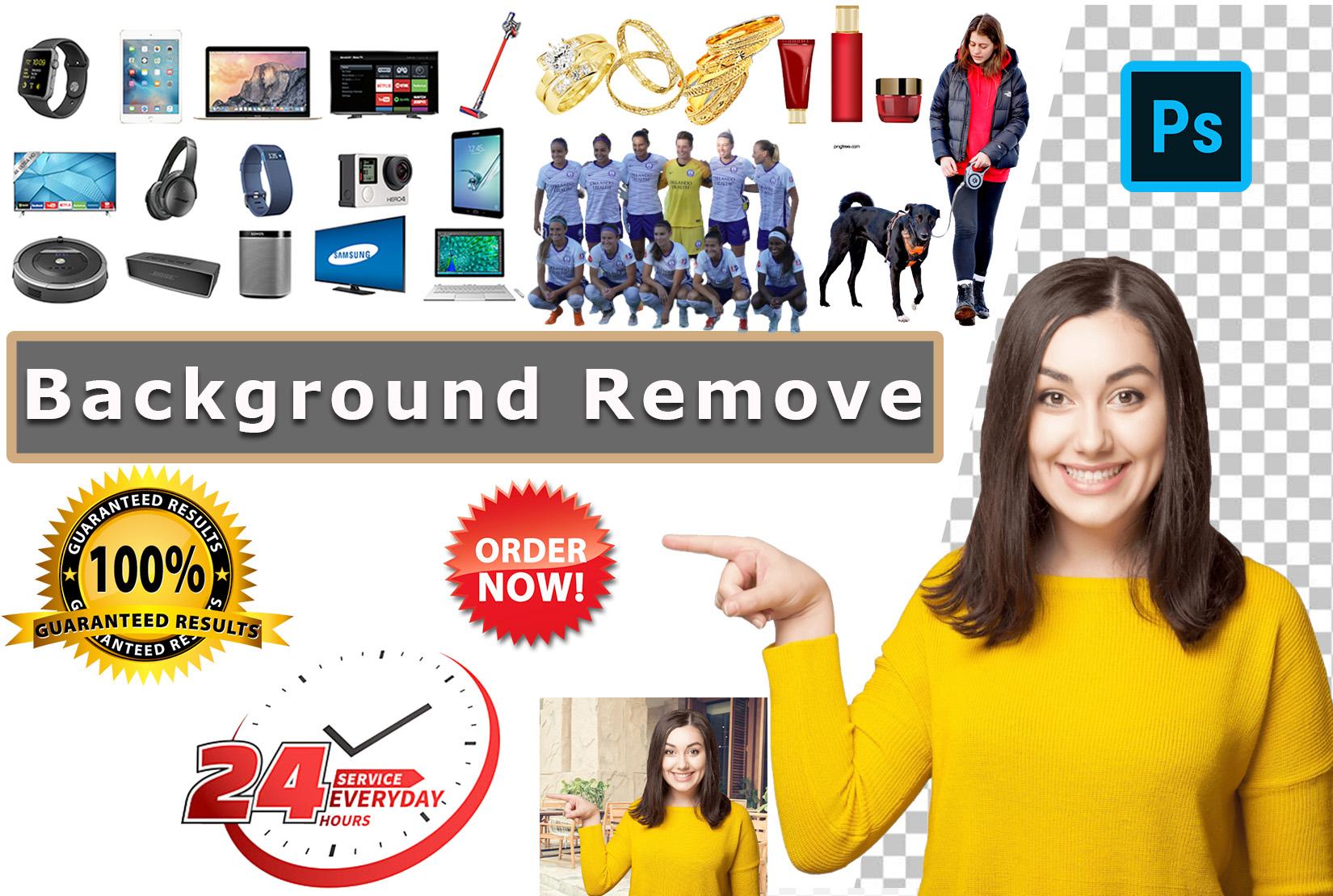 I will do Photoshop edits and background remove any image professionally