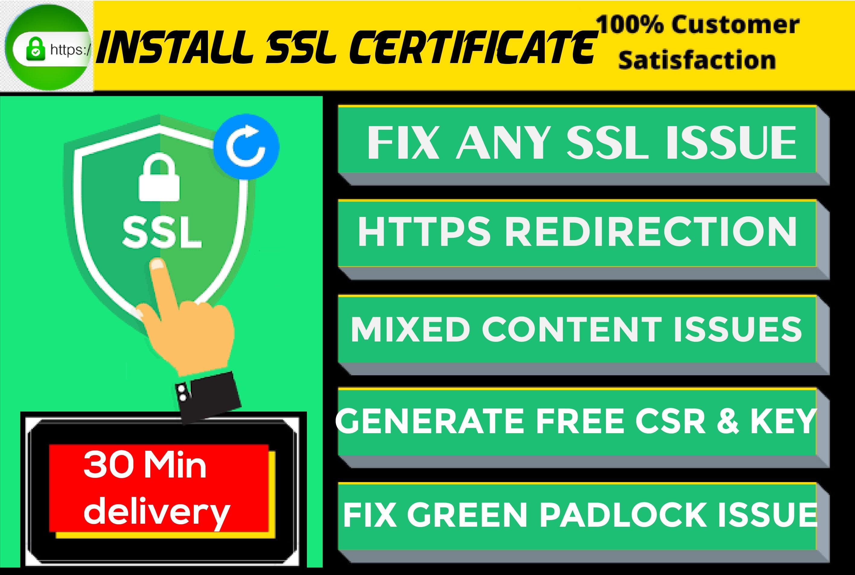 install ssl certificate, free ssl certificate lifetime in your website