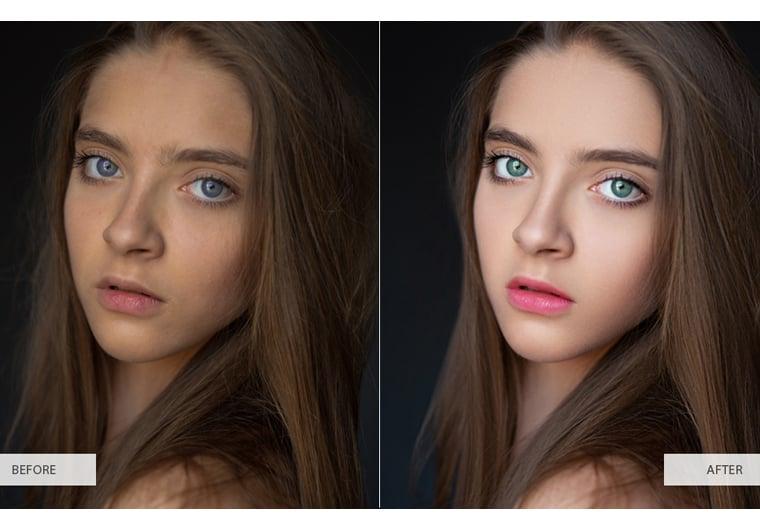 I will do professional portrait photo retouching