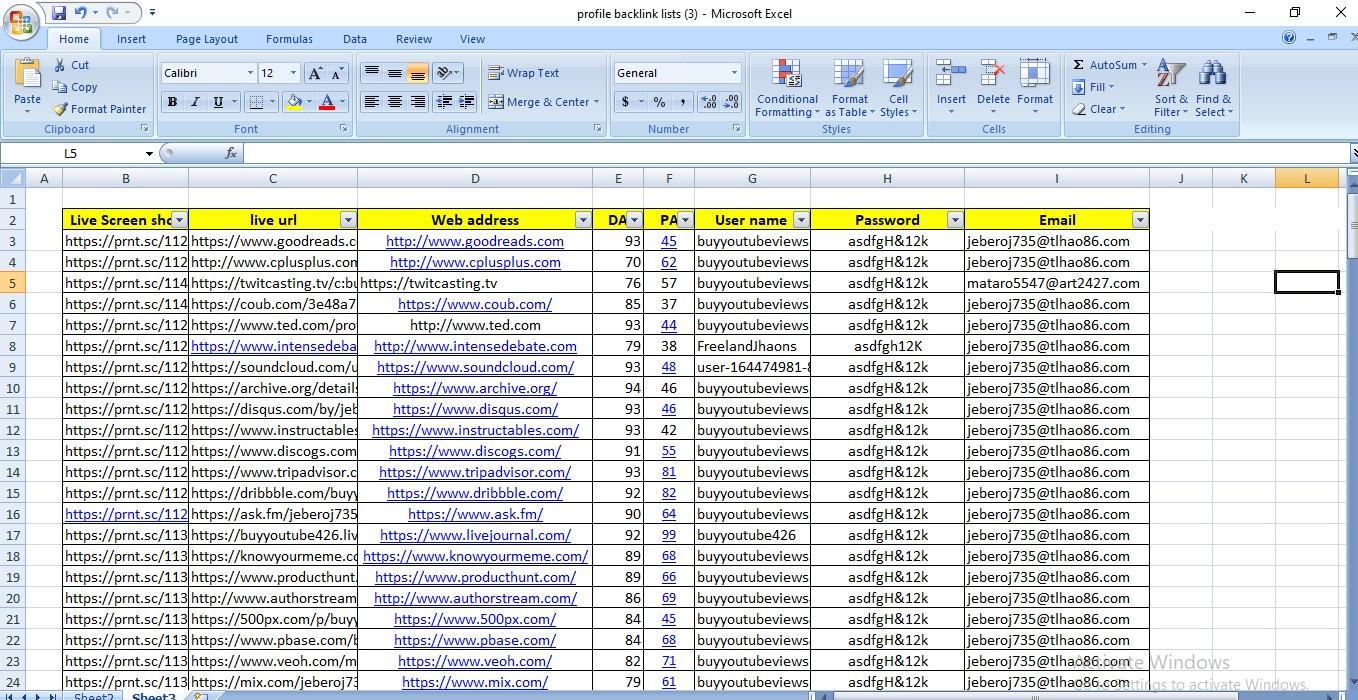 I will provide 100 profile backlinks on high authority sites 