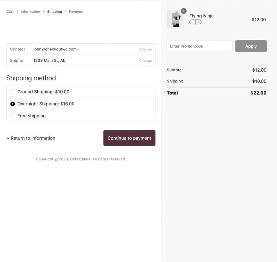 I will do checkout page for woocommerce like shopify
