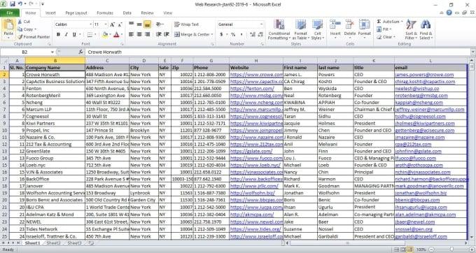 I will do data entry copy paste and web research