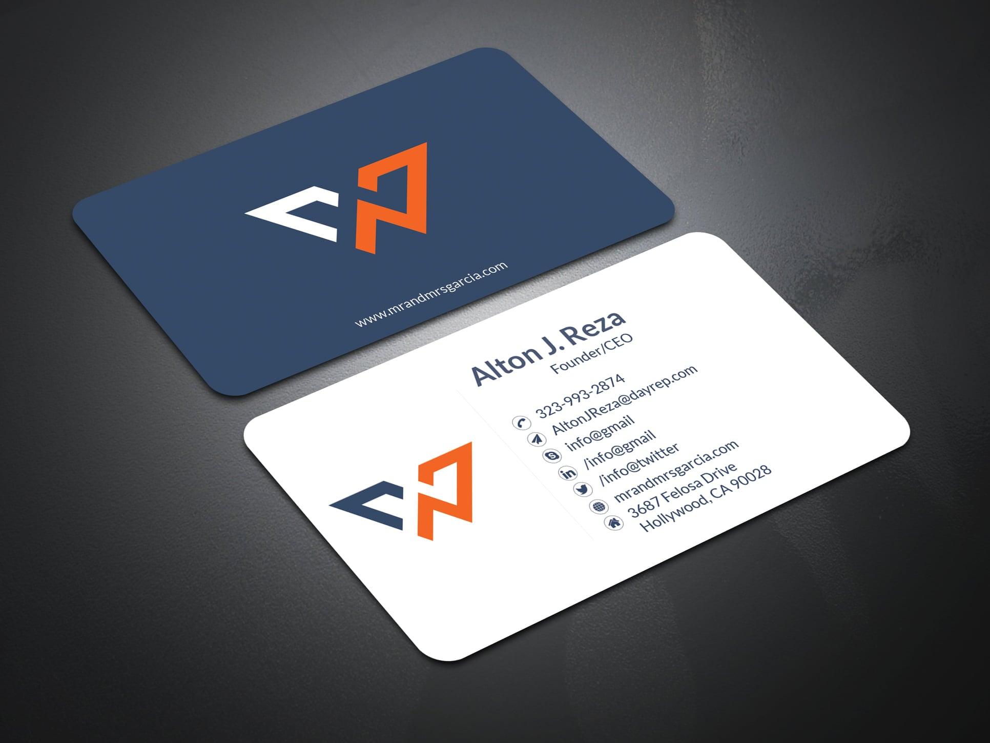 I Will Create a Business Card Two Side 