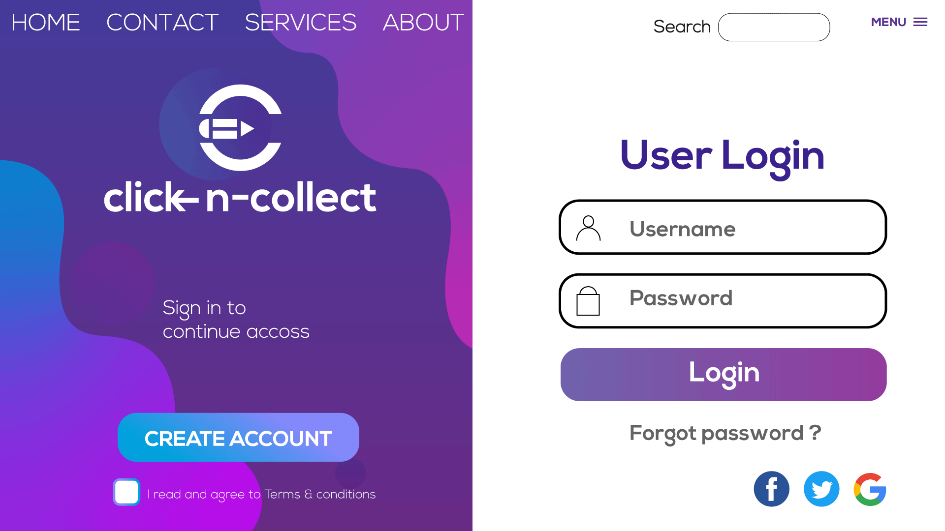 I will give you creative login and register page for your site